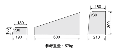 片面歩車道C1段切下げ(BC用フラット)
