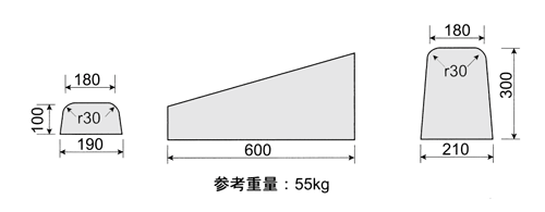 両面歩車道C1段切下げ(両面フラット)(県型)